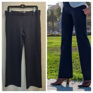 Betabrand NWOT Dress Pant Yoga Pants Classic Boot Cut Navy Blue Size LARGE NEW.